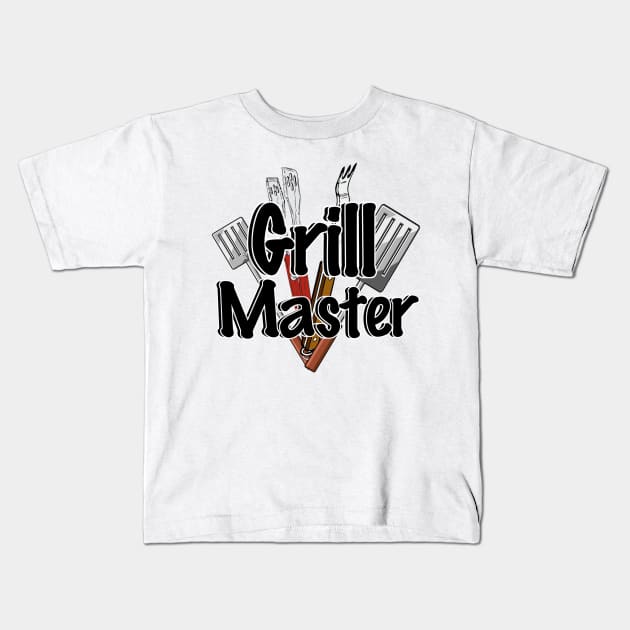 Grill Master Kids T-Shirt by Gravityx9